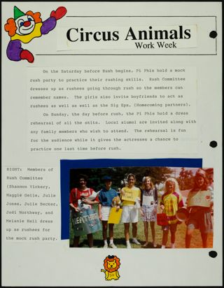 Missouri Alpha Chapter History Binder, Fall 1992, Page 26