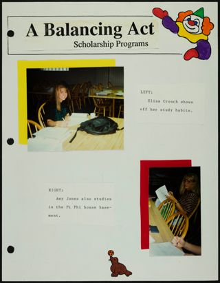 Missouri Alpha Chapter History Binder, Fall 1992, Page 117