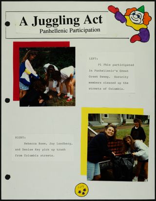 Missouri Alpha Chapter History Binder, Fall 1992, Page 109