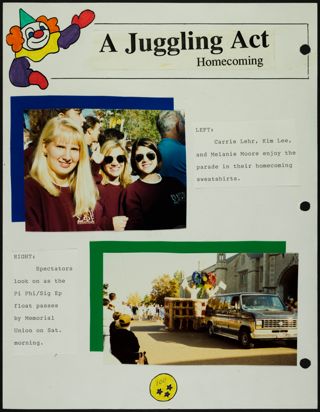 Missouri Alpha Chapter History Binder, Fall 1992, Page 100