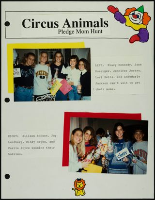 Missouri Alpha Chapter History Binder, Fall 1992, Page 55