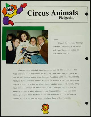 Missouri Alpha Chapter History Binder, Fall 1992, Page 64