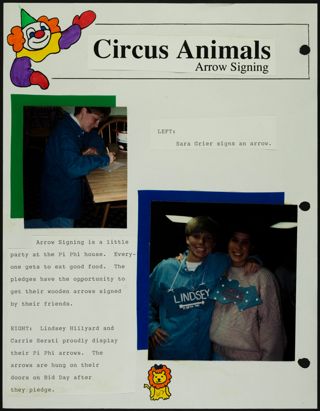 Missouri Alpha Chapter History Binder, Fall 1992, Page 62