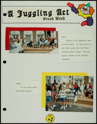 Missouri Alpha Chapter History Binder, Spring 1992, Page 93