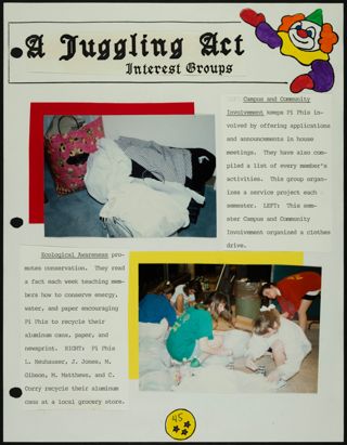 Missouri Alpha Chapter History Binder, Spring 1992, Page 45