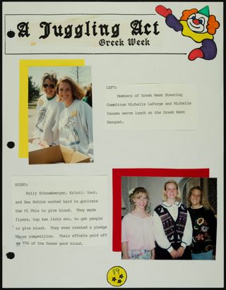 Missouri Alpha Chapter History Binder, Spring 1992, Page 89