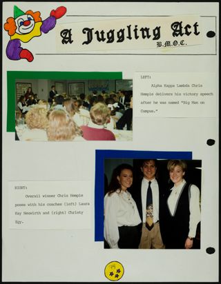 Missouri Alpha Chapter History Binder, Spring 1992, Page 74