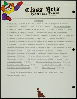 Missouri Alpha Chapter History Binder, Spring 1992, Page 120