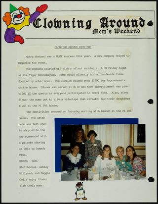 Missouri Alpha Chapter History Binder, Spring 1992, Page 136