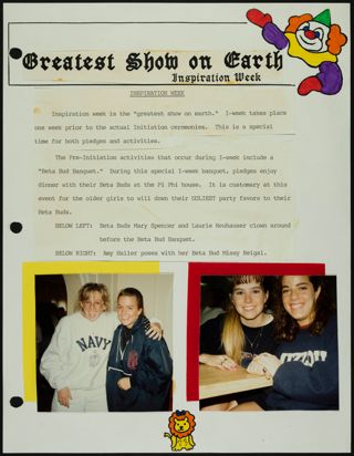 Missouri Alpha Chapter History Binder, Spring 1992, Page 23