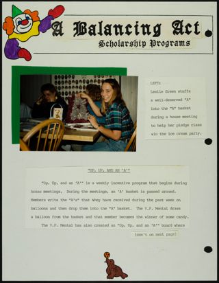 Missouri Alpha Chapter History Binder, Spring 1992, Page 108