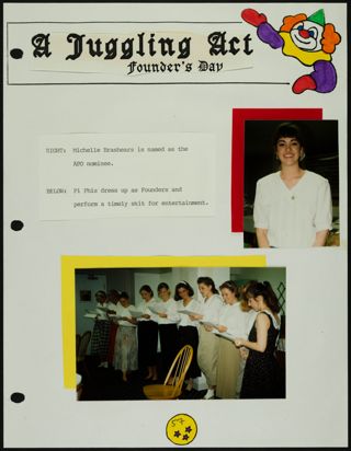 Missouri Alpha Chapter History Binder, Spring 1992, Page 57