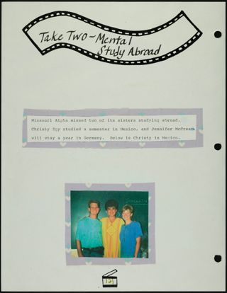 Missouri Alpha Chapter History Binder, Fall 1991, Page 119