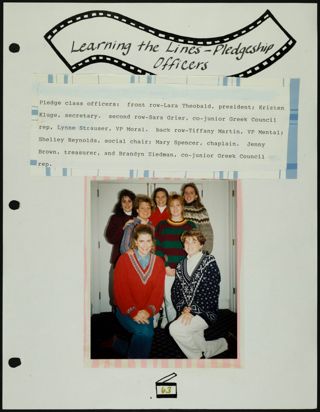 Missouri Alpha Chapter History Binder, Fall 1991, Page 62