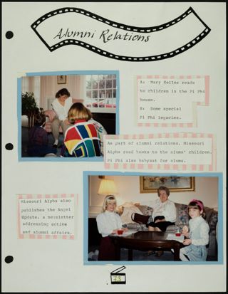 Missouri Alpha Chapter History Binder, Fall 1991, Page 71