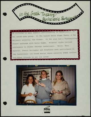 Missouri Alpha Chapter History Binder, Fall 1991, Page 101