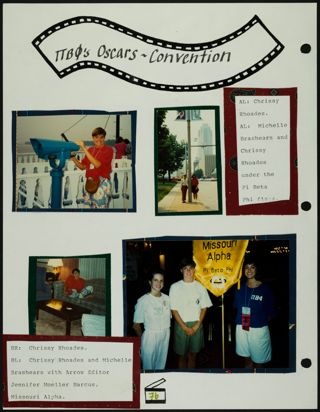 Missouri Alpha Chapter History Binder, Fall 1991, Page 73