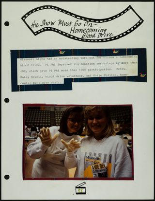 Missouri Alpha Chapter History Binder, Fall 1991, Page 89