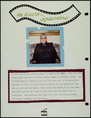 Missouri Alpha Chapter History Binder, Fall 1991, Page 18