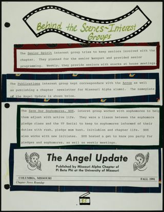 Missouri Alpha Chapter History Binder, Fall 1991, Page 81