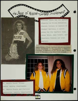 Missouri Alpha Chapter History Binder, Fall 1991, Page 84