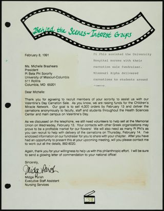 Missouri Alpha Chapter History Binder, 1991, Page 40