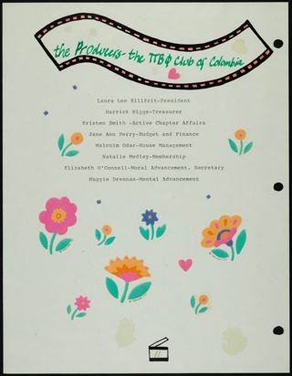 Missouri Alpha Chapter History Binder, 1991, Page 12