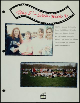 Missouri Alpha Chapter History Binder, 1991, Page 73