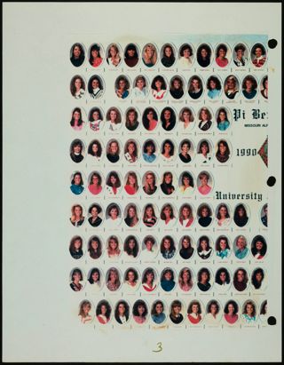 Missouri Alpha Chapter History Binder, 1991, Page 4