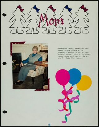 Missouri Alpha Chapter History Binder, 1990, Page 15