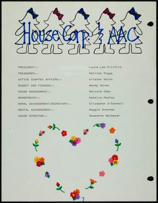 Missouri Alpha Chapter History Binder, 1990, Page 14