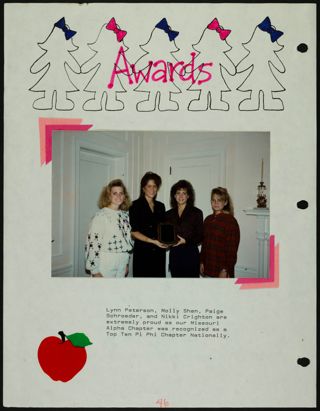 Missouri Alpha Chapter History Binder, 1990, Page 53
