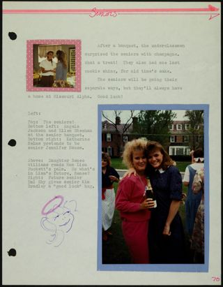 Missouri Alpha Chapter History Binder, 1987-1988, Page 67