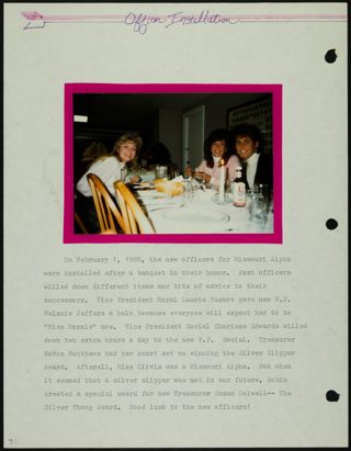 Missouri Alpha Chapter History Binder, 1987-1988, Page 68