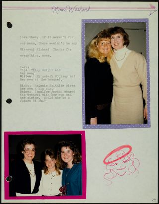 Missouri Alpha Chapter History Binder, 1987-1988, Page 74