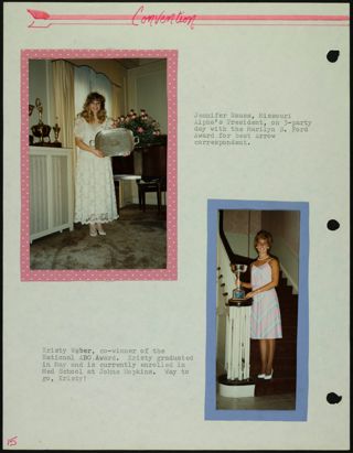 Missouri Alpha Chapter History Binder, 1987-1988, Page 16