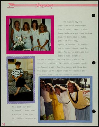 Missouri Alpha Chapter History Binder, 1987-1988, Page 38