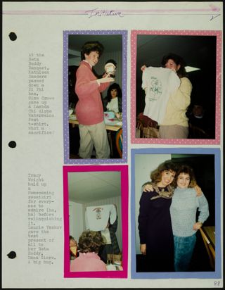 Missouri Alpha Chapter History Binder, 1987-1988, Page 83