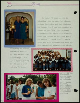 Missouri Alpha Chapter History Binder, 1987-1988, Page 40