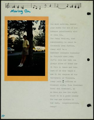 Missouri Alpha Chapter History Binder, 1986-1987, Page 50