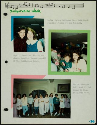 Missouri Alpha Chapter History Binder, 1986-1987, Page 73