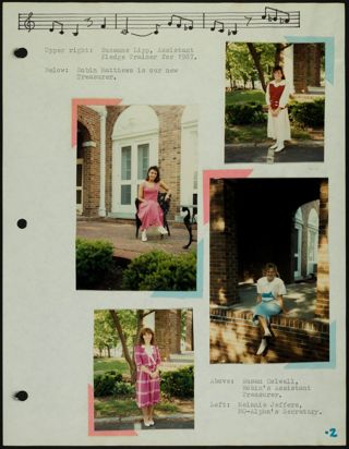 Missouri Alpha Chapter History Binder, 1986-1987, Page 41