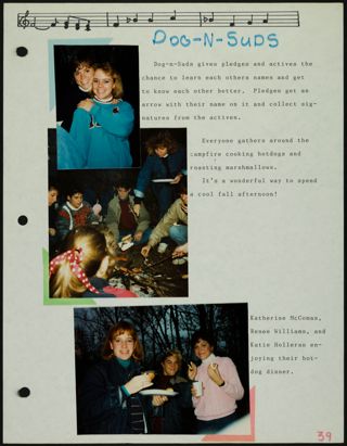 Missouri Alpha Chapter History Binder, 1986-1987, Page 35