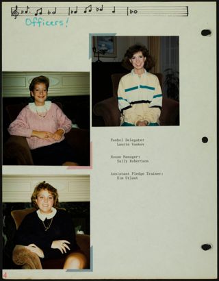 Missouri Alpha Chapter History Binder, 1986-1987, Page 6