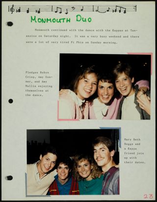 Missouri Alpha Chapter History Binder, 1986-1987, Page 23