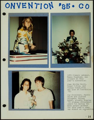 Missouri Alpha Chapter History Binder, 1985-1986, Page 16