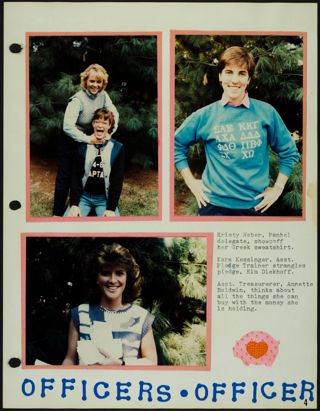 Missouri Alpha Chapter History Binder, 1985-1986, Page 6