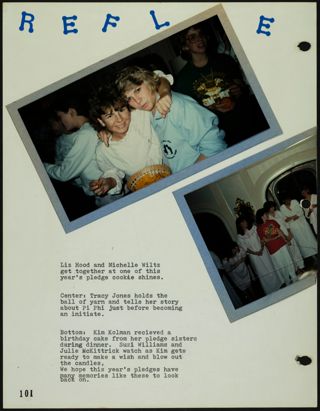 Missouri Alpha Chapter History Binder, 1985-1986, Page 98