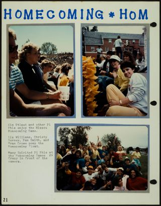 Missouri Alpha Chapter History Binder, 1985-1986, Page 22