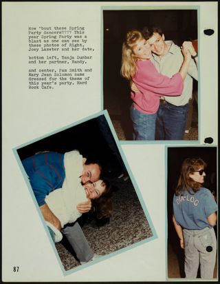 Missouri Alpha Chapter History Binder, 1985-1986, Page 85
